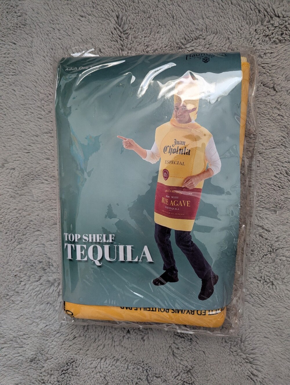 Hauntlook Top Shelf Tequila Costume Adult One Size OS Halloween Bottle Tunic
